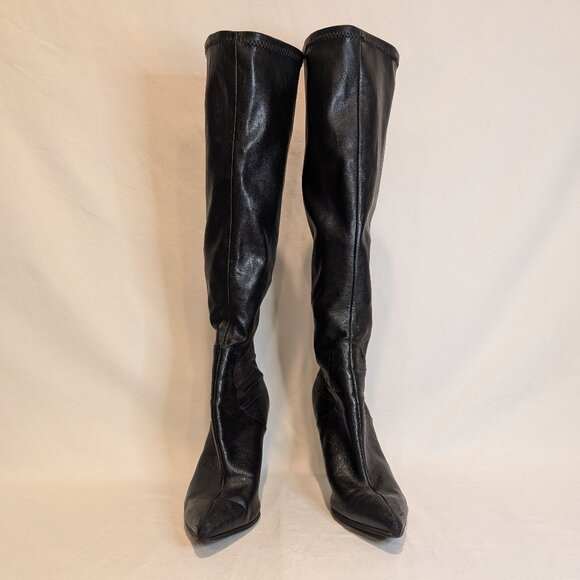 Nine West Fairvinda Women’s Knee High Pointy Toe Stiletto Heel Boots - Picture 5 of 8